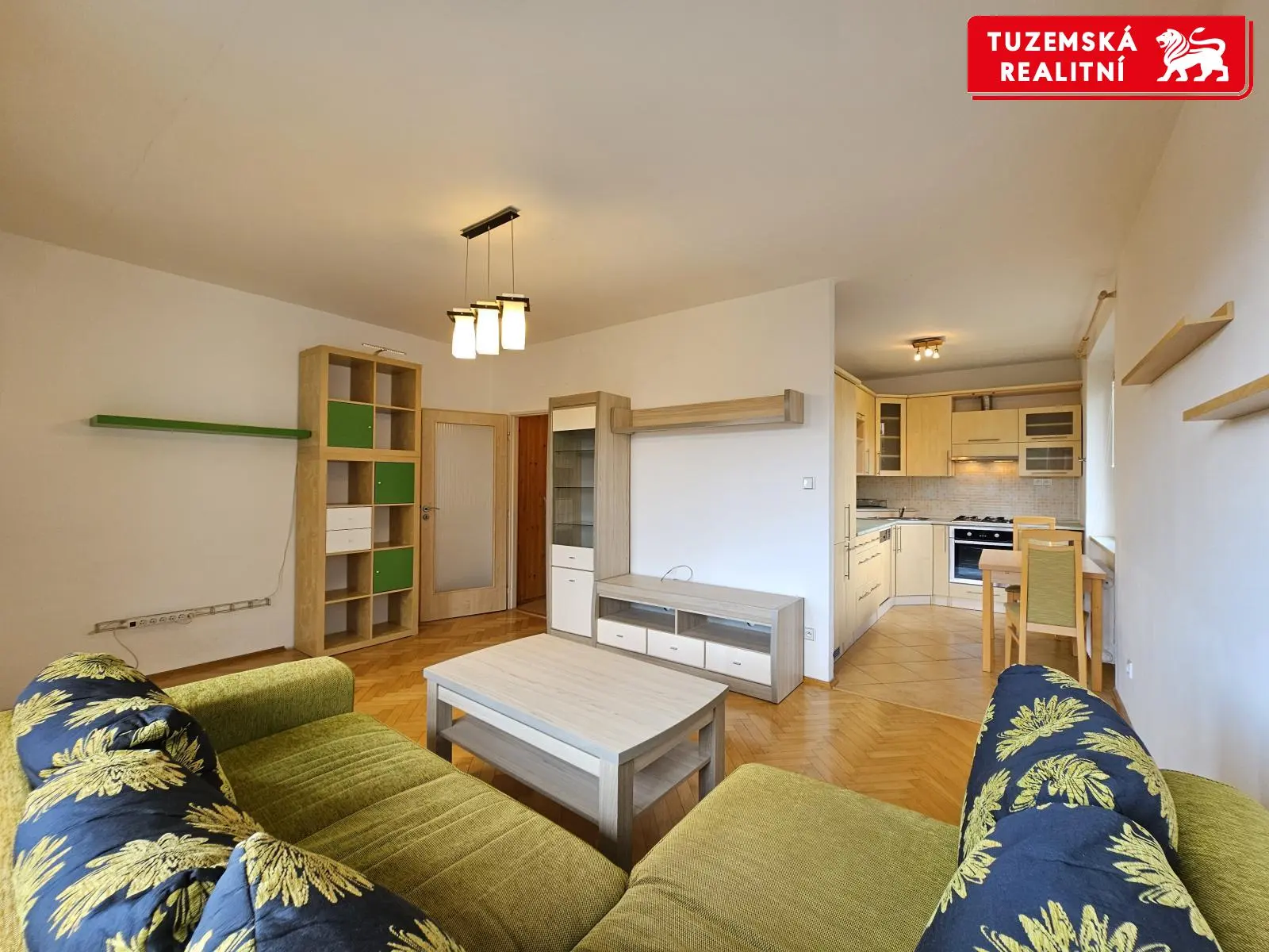 Pronájem pěkného částečně vybaveného bytu 2+kk, 53m2, s balkónem v Brně na Lesné.