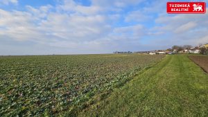 Velký potenciál stavebních pozemků skýtá tento zemědělský pozemek,  Paseka u Šternberka.