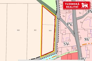 Velký potenciál stavebních pozemků skýtá tento zemědělský pozemek,  Paseka u Šternberka.